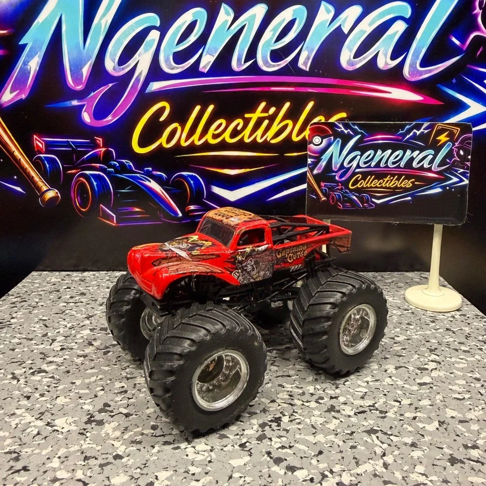 Hot Wheels Monster Jam Captain's Curse Red Pirate Monster Truck 2007 1:64